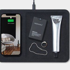 Courant Catch:3 wireless charging accessory tray (black)